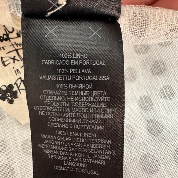 Ted Baker Linen Shirt Men Sz.5 US (XL - 42) Albert Button Up Chest Pocket Summer - Picture 12 of 15